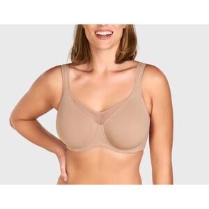 HSIA Women's 44DD‎ Minimizer Underwire Bra Nude CoolComfort Smooth Unlined NEW